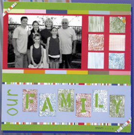 Our Family Scrapbook Page