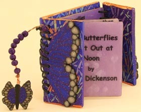 Polymer Clay Butterfly Bitty Book