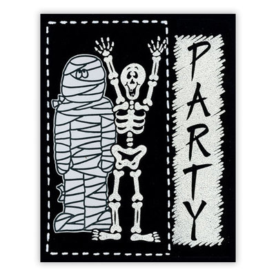 Skeleton Stamped Halloween Cards