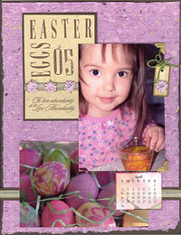 Eggs To Dye For Scrapbook Page