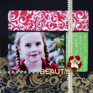 Christmas Beauty Scrapbook Page