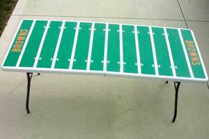 Football Field Tailgating Table