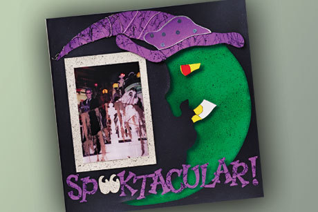 Spooktacular Halloween Scrapbook Layout