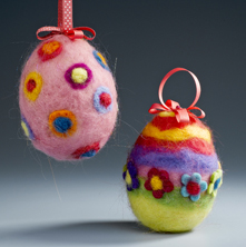 Needlefelted Easter Eggs Needlefelted Easter Eggs