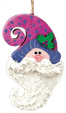Bearded Santa Ornament