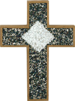 Beaded Inset Cross