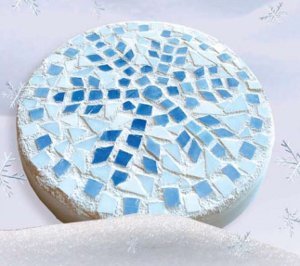 Snowflake Mosaic Stepping Stone
