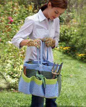Crochet Gardening Bag