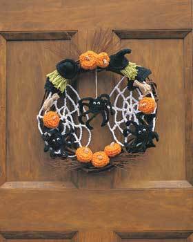 Halloween Crochet Wreath