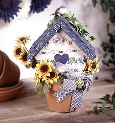 Clay Pot Spring Birdhouse