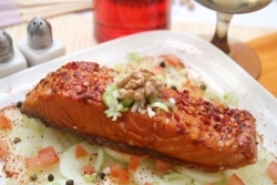Applebee's Broiled Salmon With Garlic Butter