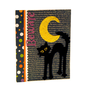 Black Cat Halloween Card