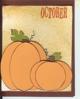 October Pumpkin Card with How to Video
