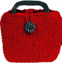 Little Red Knit Bag