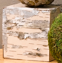 Decorative Birch Bark Cubes
