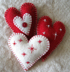 Heart Felt Ornaments Tutorial Heart Felt Ornaments Tutorial