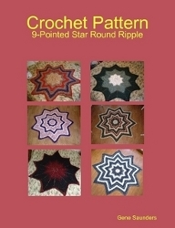 A 9 Pointed Star Round Ripple Afghan
