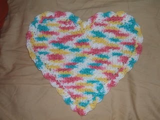 Heart Dishcloth