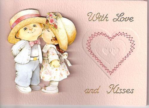With Love Stitched Card With Love Stitched Card