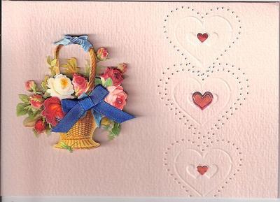 Hearts and Bouquet Valentine's Day Card