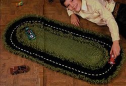 Racetrack Rug Crochet Pattern