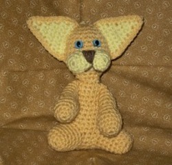Clyde the Golden Crochet Cat