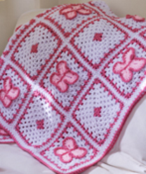 Crochet Butterfly Throw