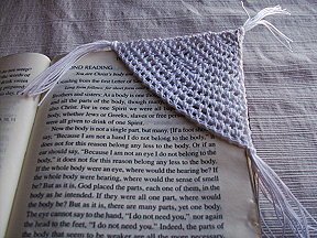 Crocheted Corner Bookmark