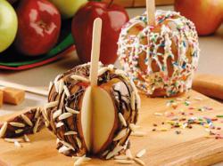 Chocolate Almond Caramel Apples