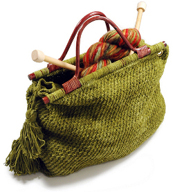 Knit Tote for Knitters