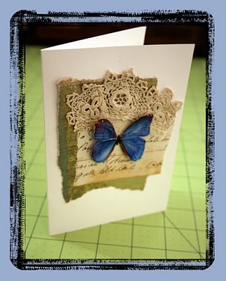 Butterfly Collage Card