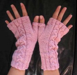basic fingerless gloves knitting pattern