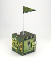 Golf Themed Photo Cube