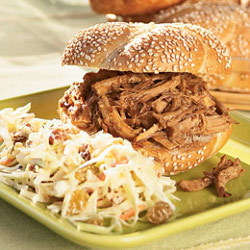Asian Pulled Pork Slow Cooker Sandwich