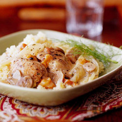 Fennel-and-Pear Chicken Thighs