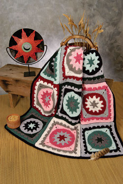 Aztec Medallions Afghan