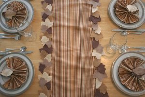 Fall Leaf Table Runner and Napkin Rings Fall Leaf Table Runner and Napkin Rings