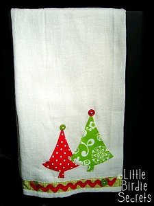 Christmas Applique Tea Towels