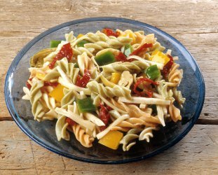 Tricolor Confetti Pasta Salad