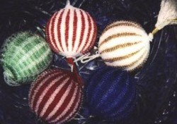 Knitting and Beaded Christmas Ornaments