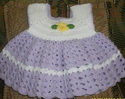 Adorable Crocheted Baby Dress