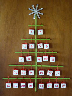 Origami Box Christmas Tree Advent Calendar