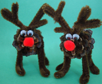 Pine Cone Reindeer