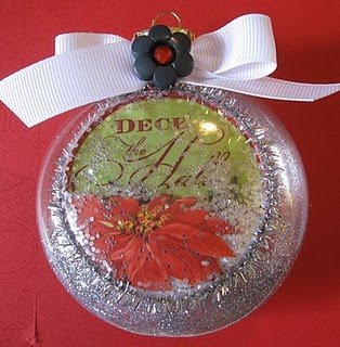 Back to Christmas Snowglobe Ornament