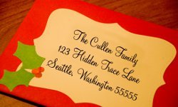 Die-Cut Christmas - Addressing The Cards