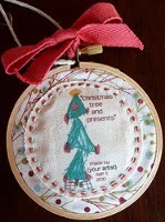 Mini-Monet Christmas Ornament Tutorial