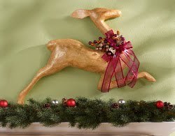 Sparkle Papier-Mache Deer