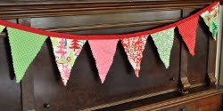 Simple Fabric Christmas Bunting