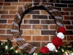Christmas Rosette Wreath