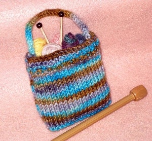 Mini Knitting Tote